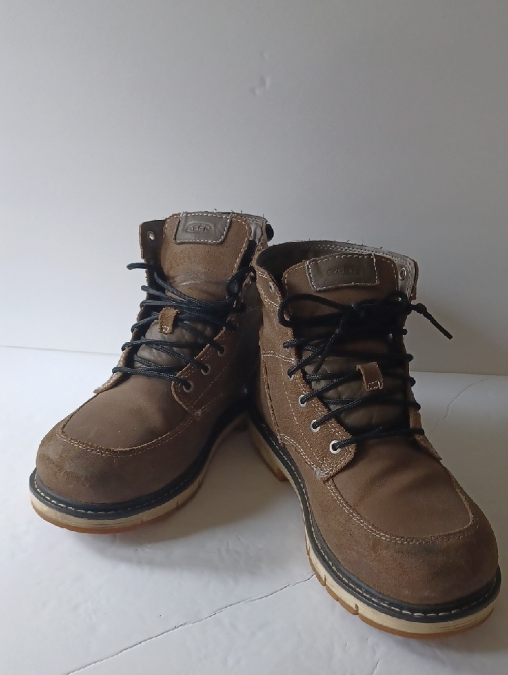 Keen Brown Suede Lace-Up Men's Work Boots
